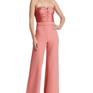 Safiyaa Miriana Satin Bustier Jumpsuit Pink Size 36 / 4